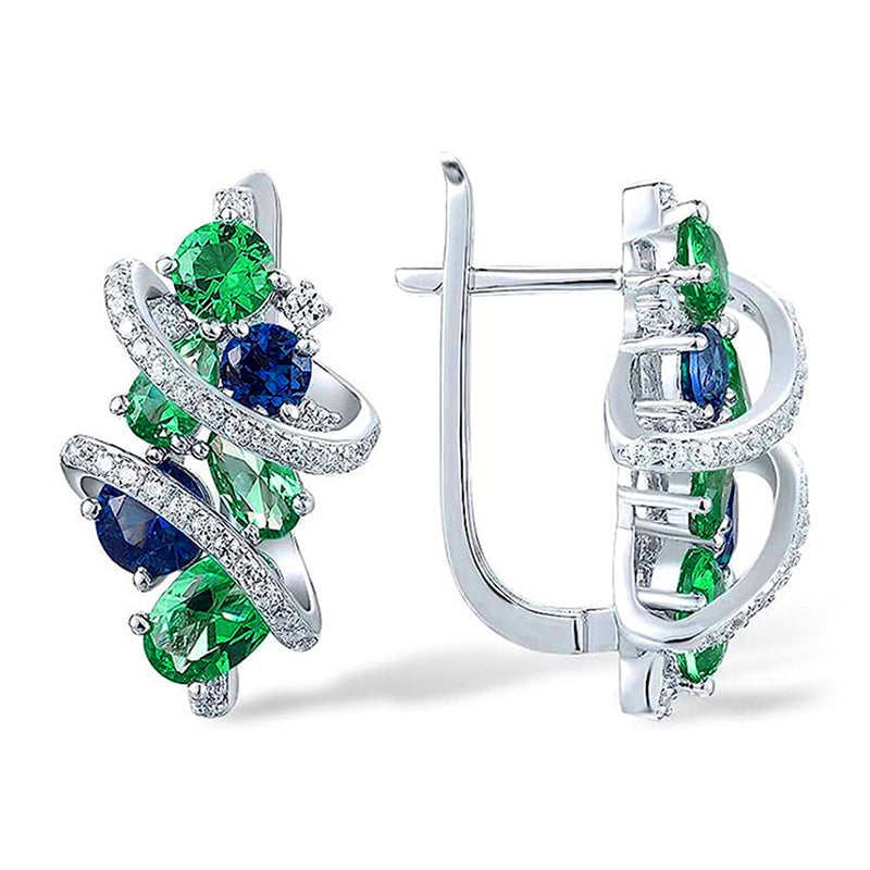 Aretes Equilibrio Verde y Azul 💚💙