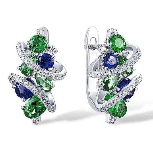 Aretes Equilibrio Verde y Azul 💚💙